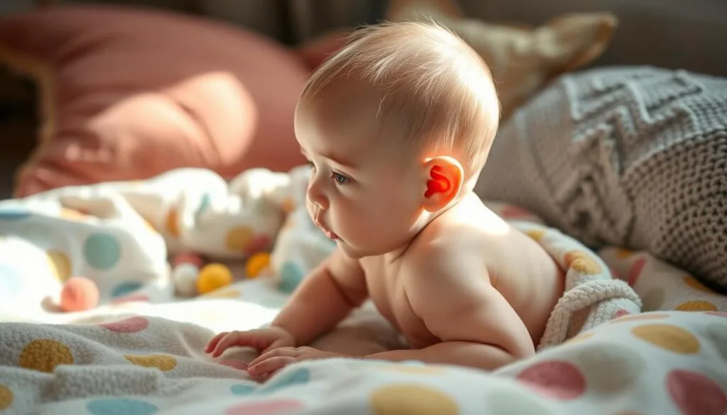 babyens sittestilling