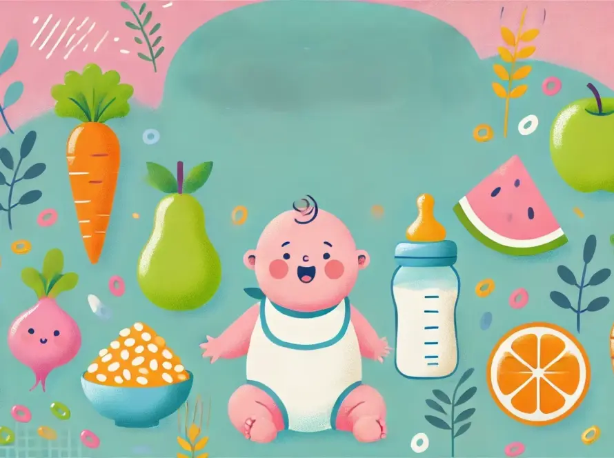 baby tykk og god, med masse nydelig frukt og grønnsaker